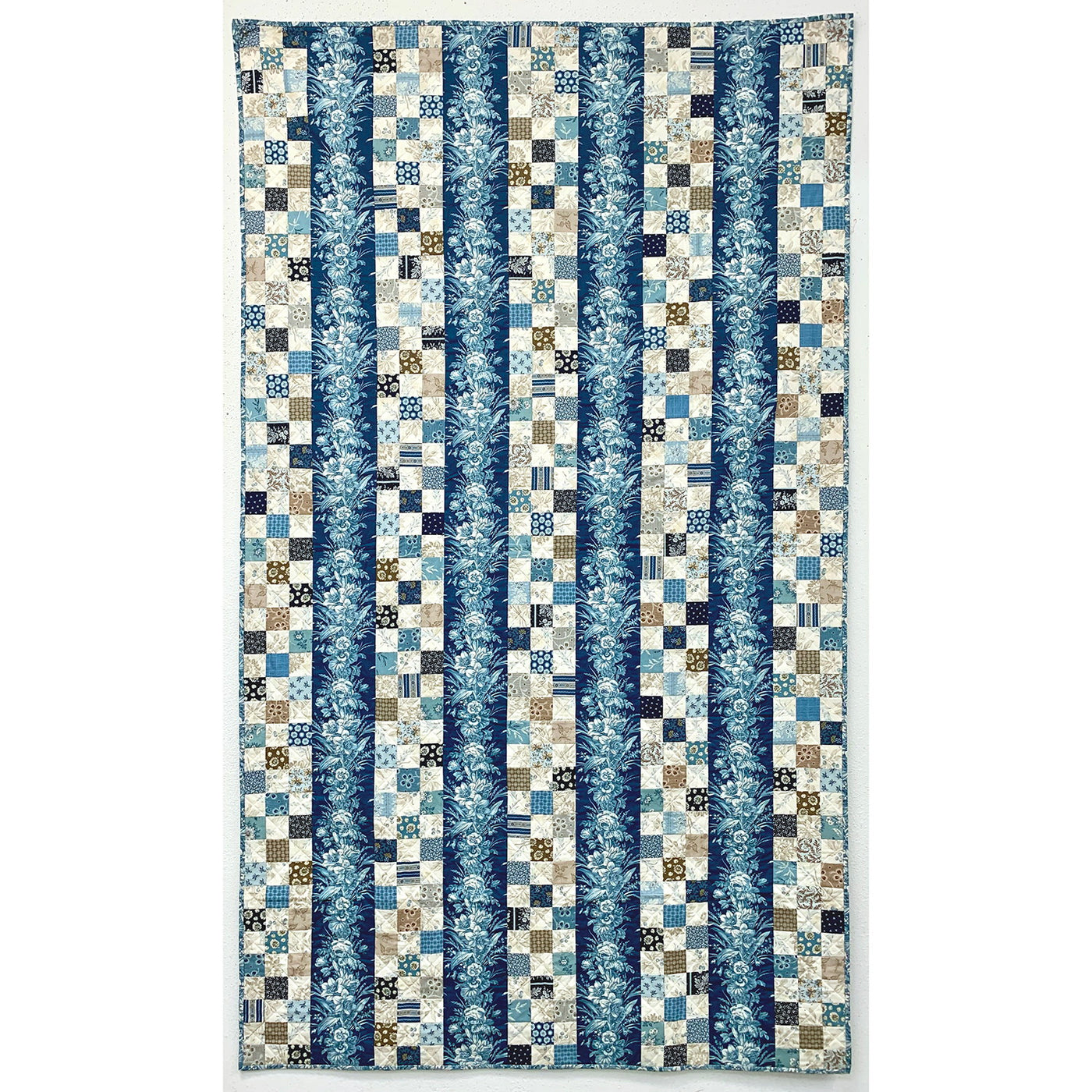 Cocoa Blue - Cot Quilt