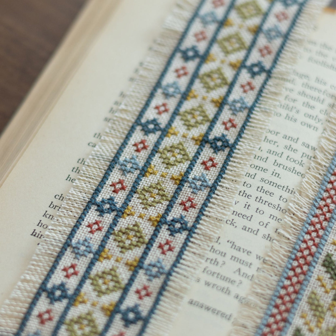 Folk Fabric Sampler Ivory - Avlea Folk Embroidery