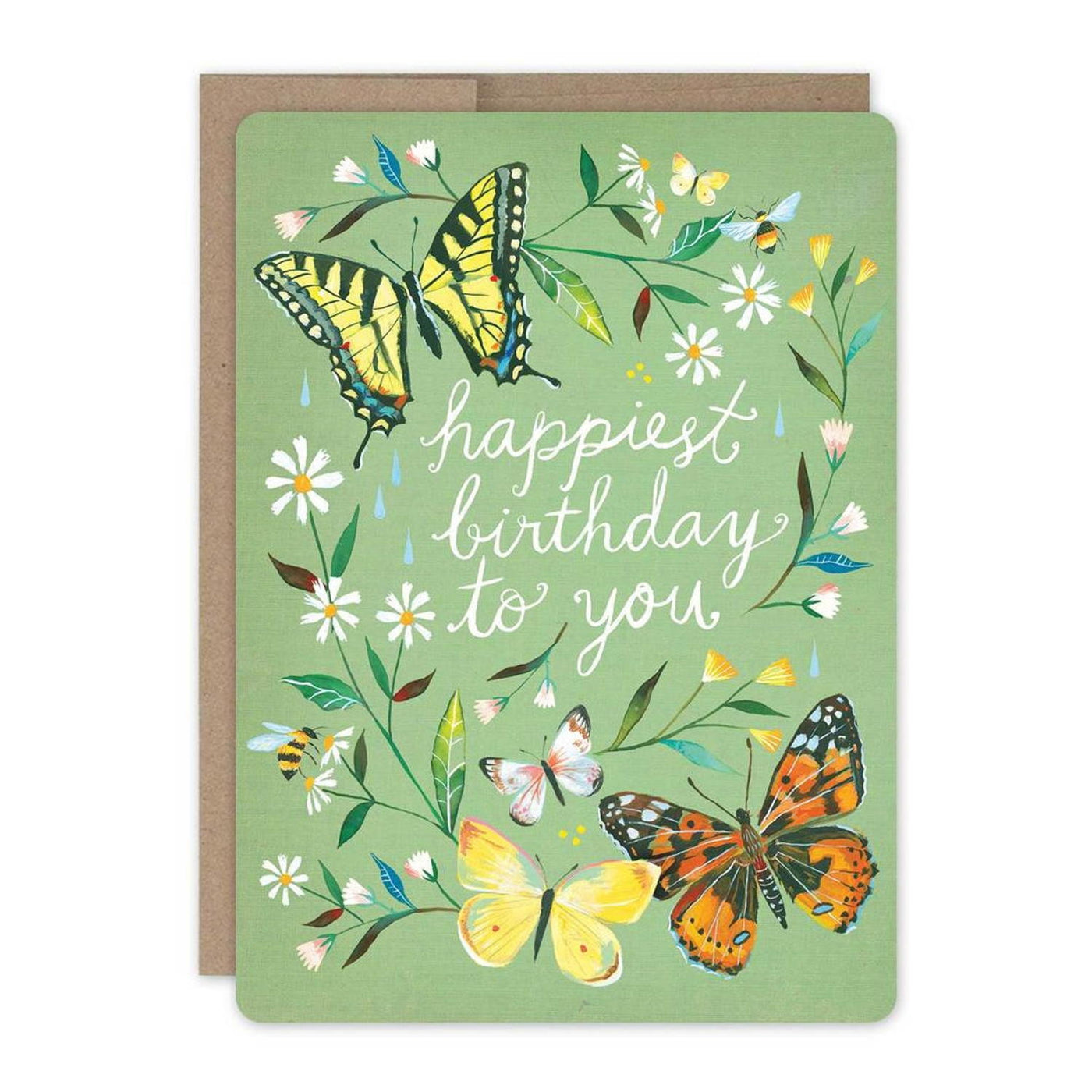Happiest Birthday Card by Katie Daisy