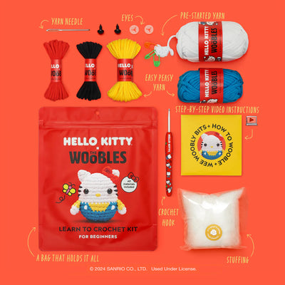 Woobles Hello Kitty Beginner Crochet Kit