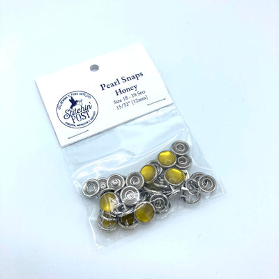 Pearl Snap Fasteners Size 18 - Honey
