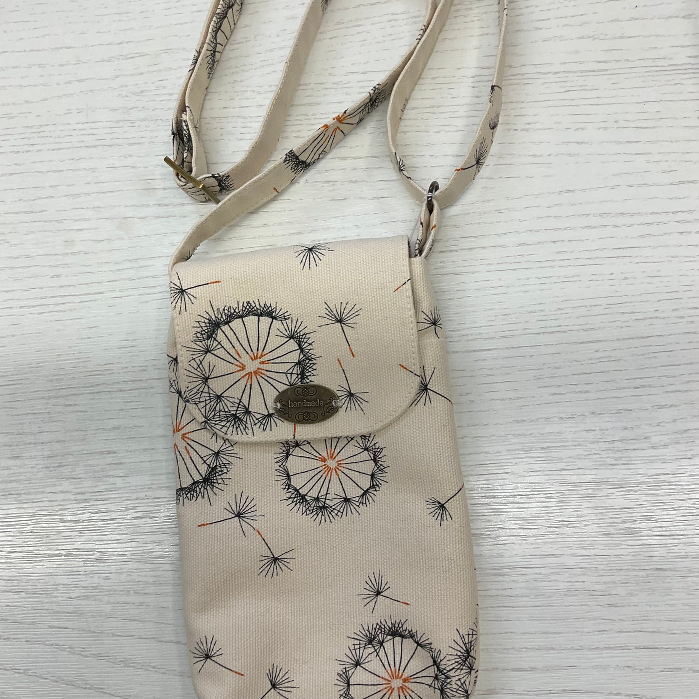 Crossbody Cream Cell Phone Bag-Employee Boutique