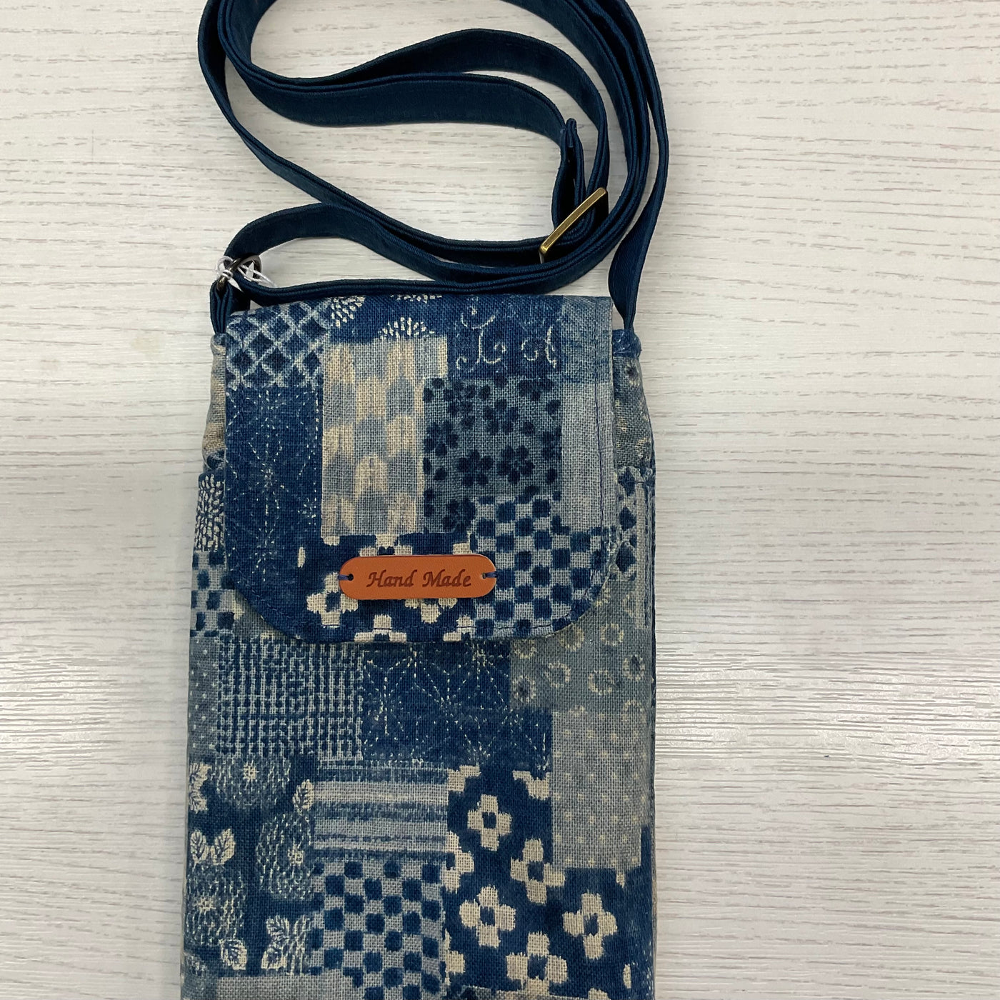 Crossbody Denim Cell Phone Bag-Employee Boutique