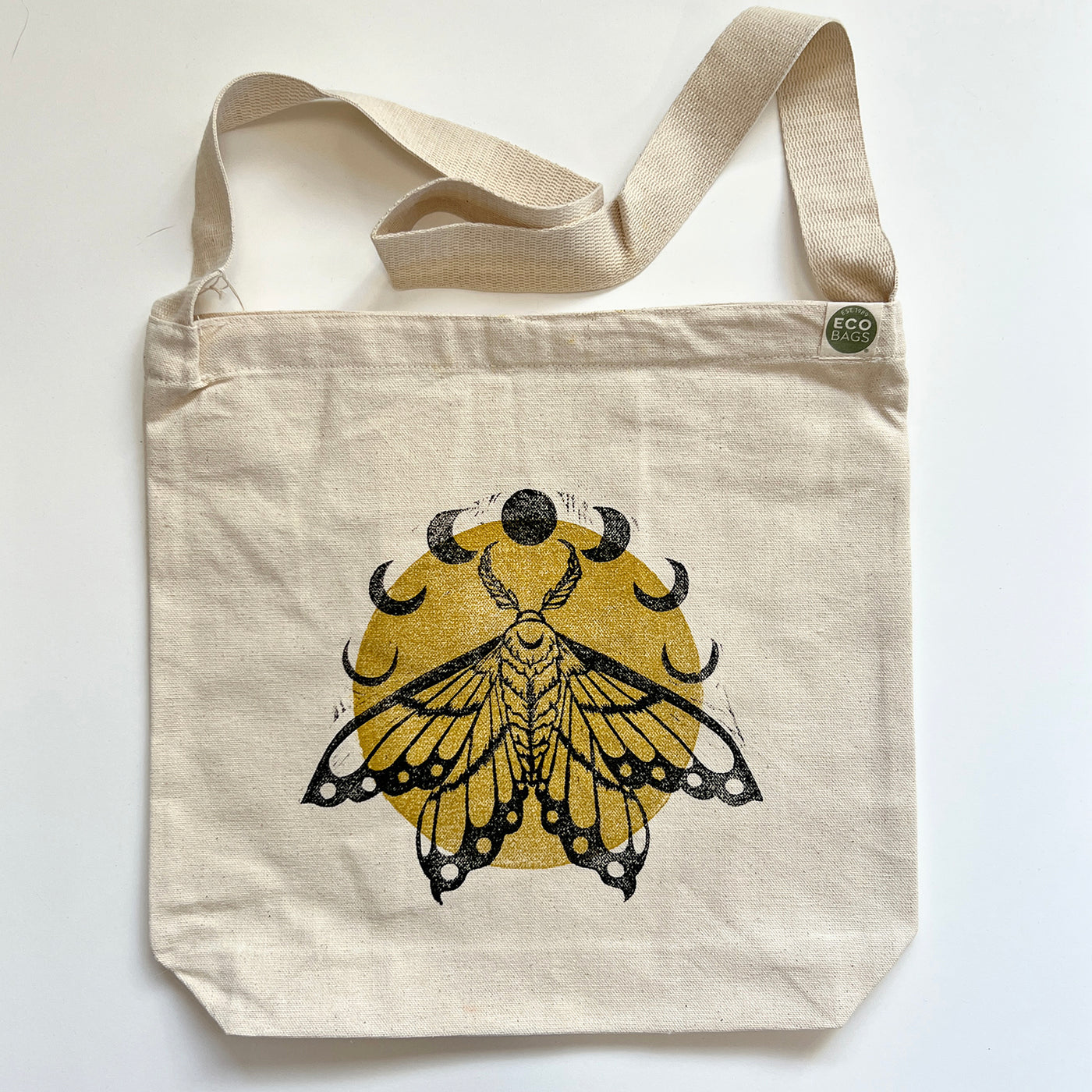 Moon Moth Eco Canvas Tote - by Valori Wells