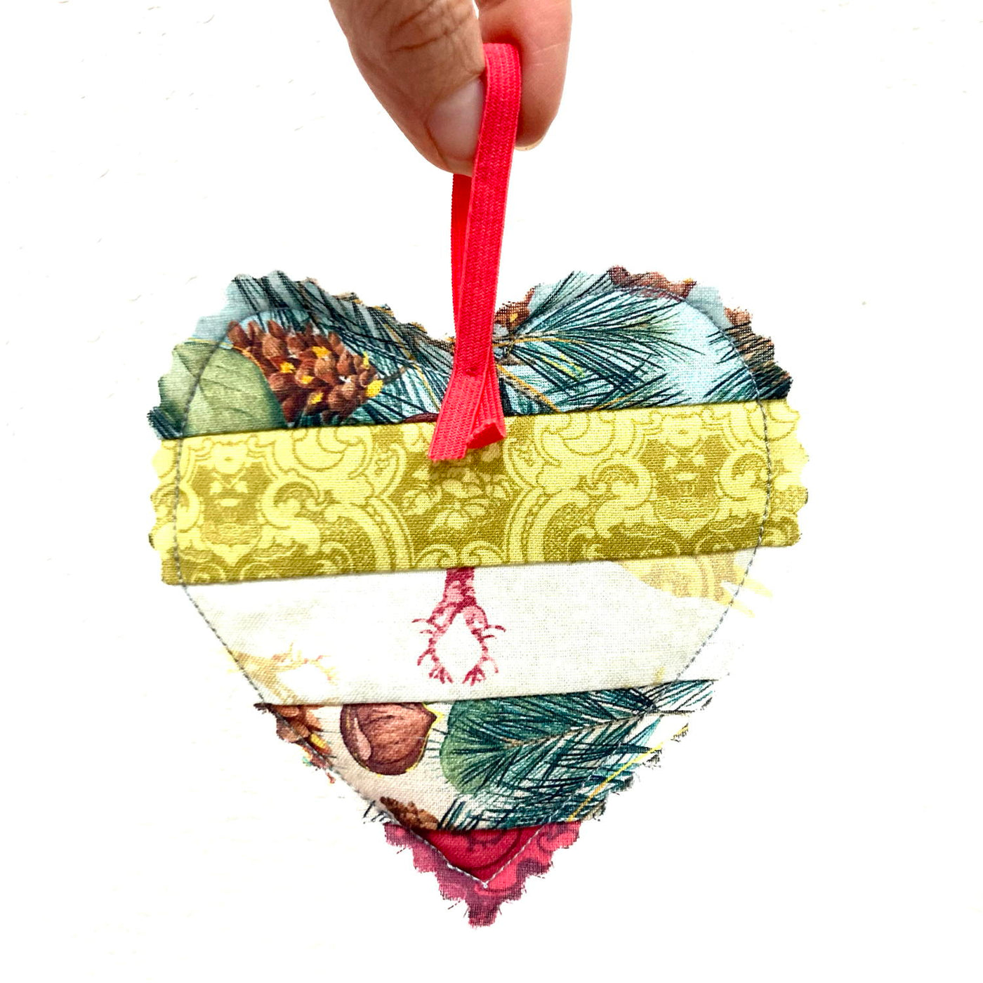 Fabric Heart Ornaments Employee Boutique