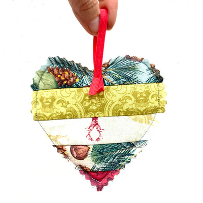 Fabric Heart Ornaments Employee Boutique