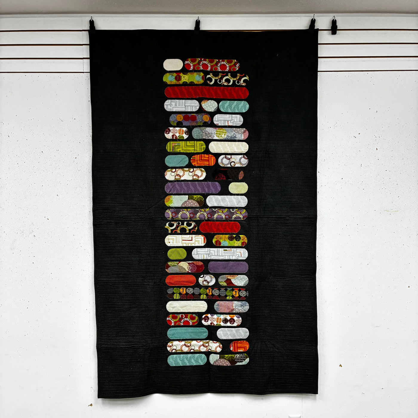 Horizontal Lines Finished Quilt 51 x 81