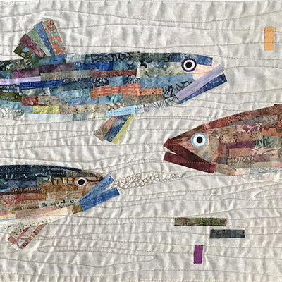 Fish Collage with Jean Wells on 5/10/2024
