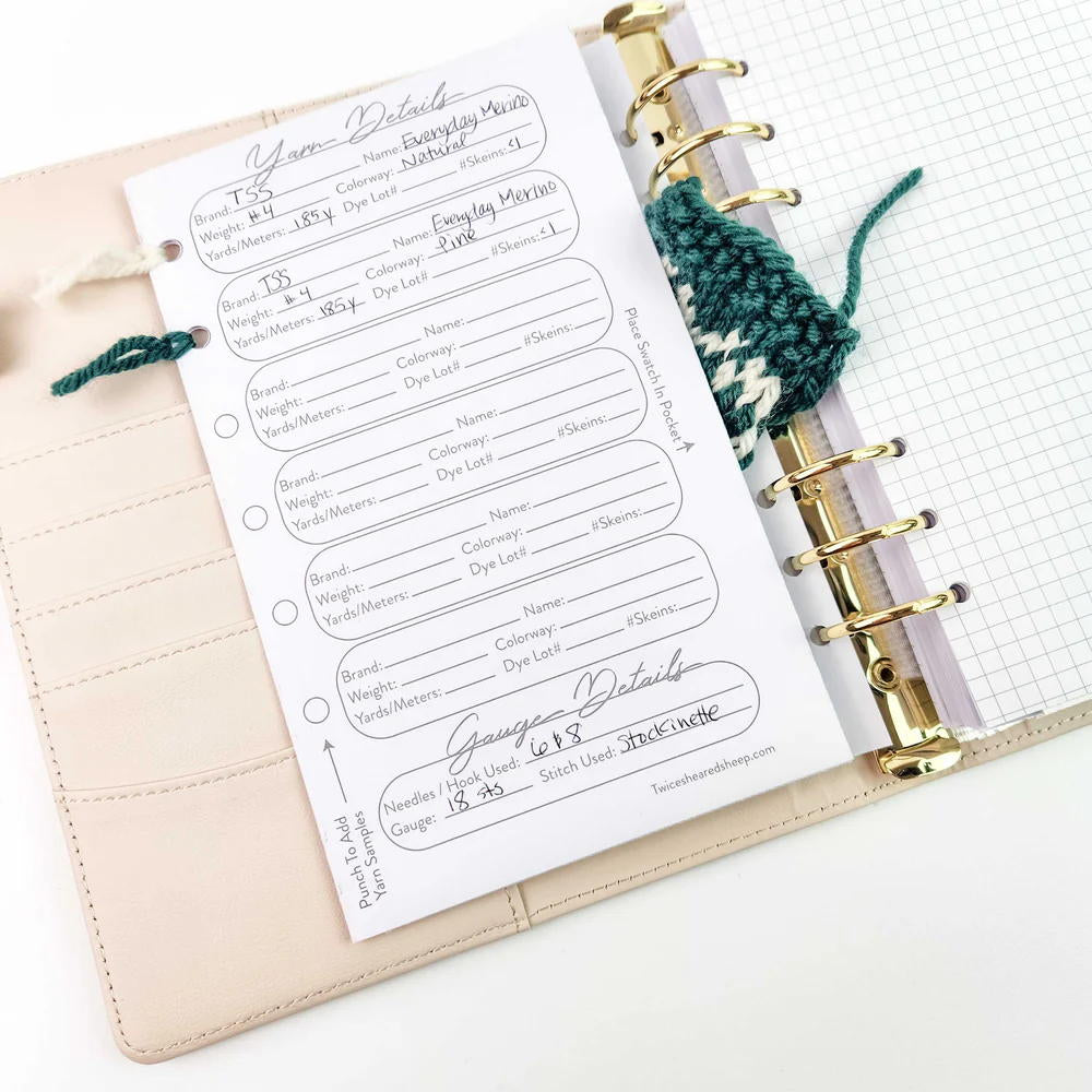 Project Planner for Knitters & Crocheters Floral