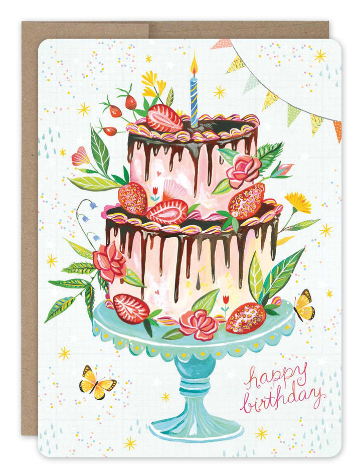 Birthday Cake Card by Katie Daisy