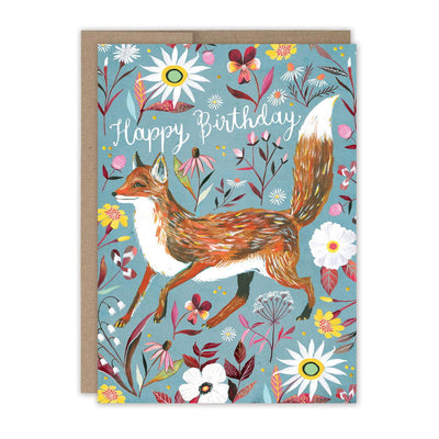 Foxy Birthday Card by Katie Daisy