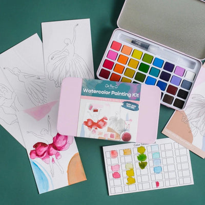 Flower Girls Watercolor Painting Kit