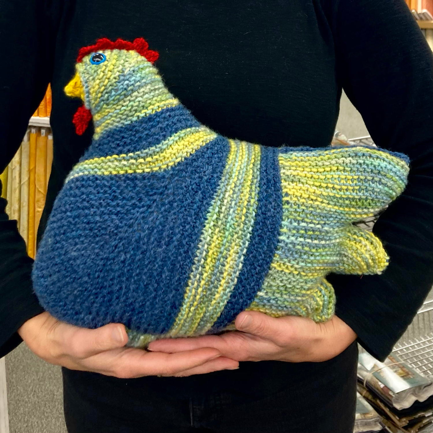 Knitted Therapy Chicken Blue-Employee Boutique