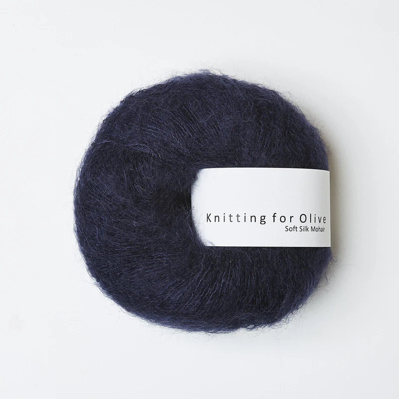 Knitting for Olive Soft Silk Mohair - Navy