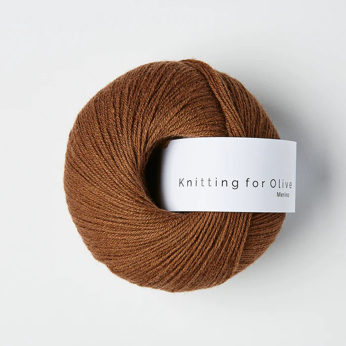 Knitting for Olive Merino - Dark Cognac