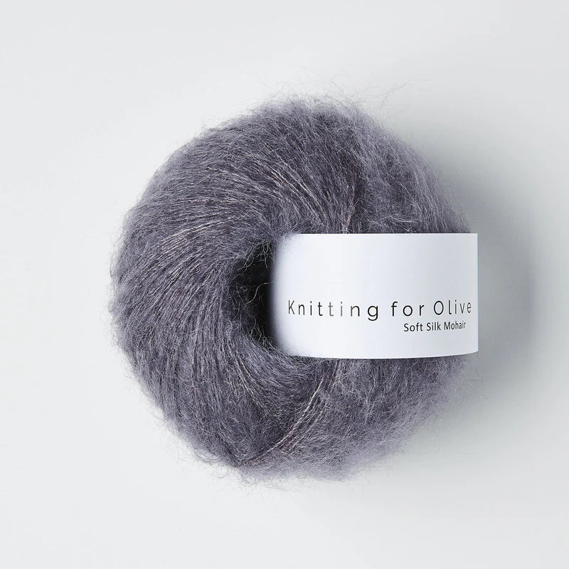 Knitting for Olive Soft Silk Mohair -Dusty Violet