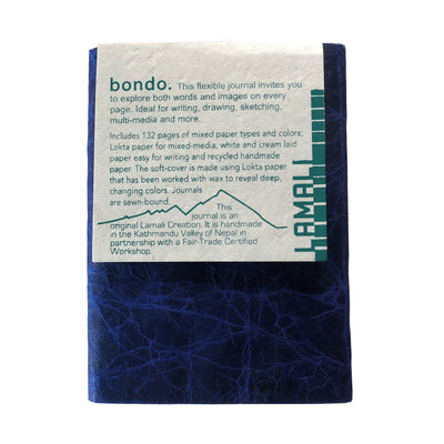 Bondo Soft-Cover Handmade Journal - Navy