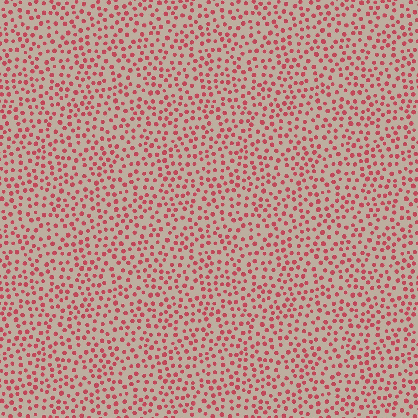 Winter in Bluebell Wood Flannel Dots Red LEIF46-3
