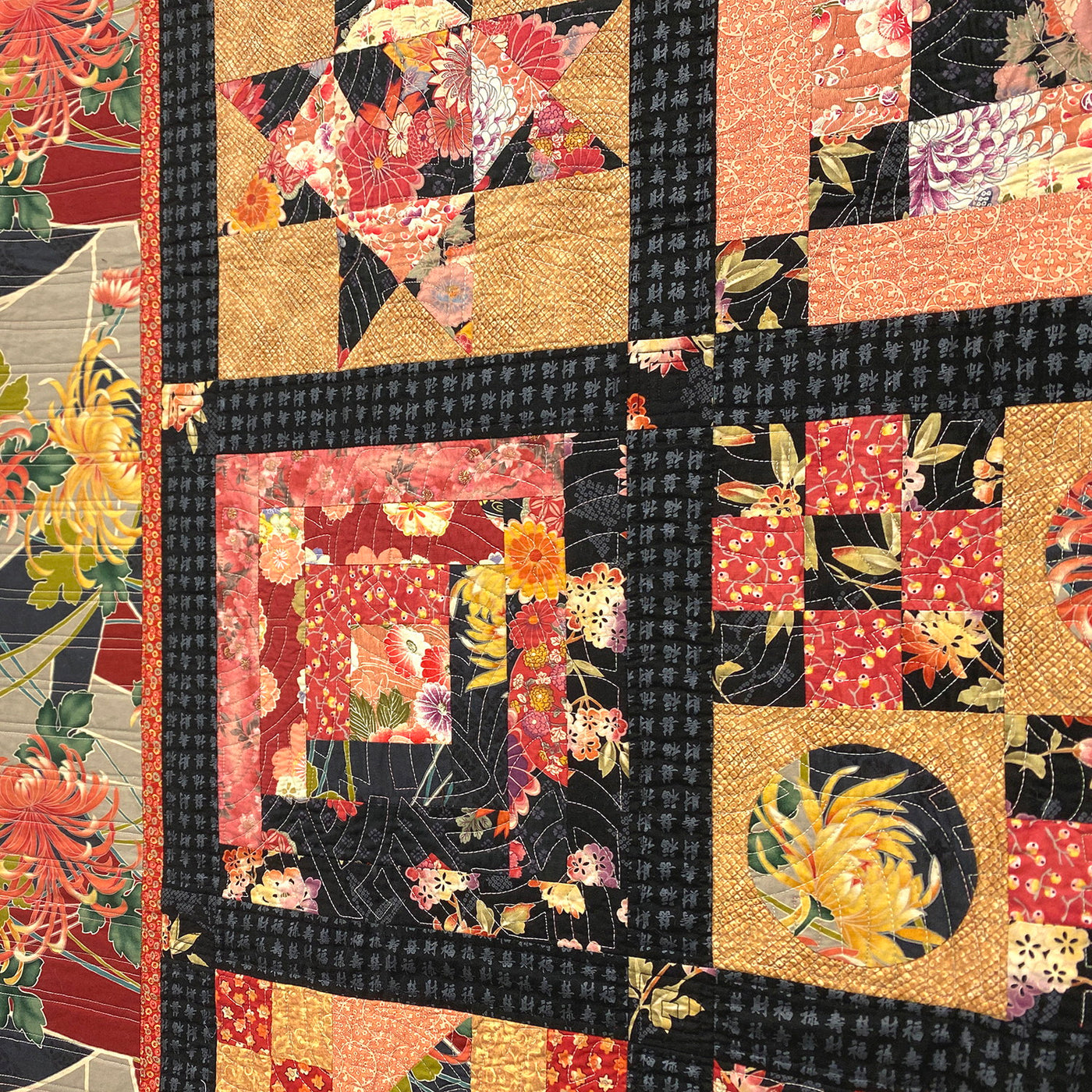 Asian Sampler - Finished Quilt by Lawry Thorn