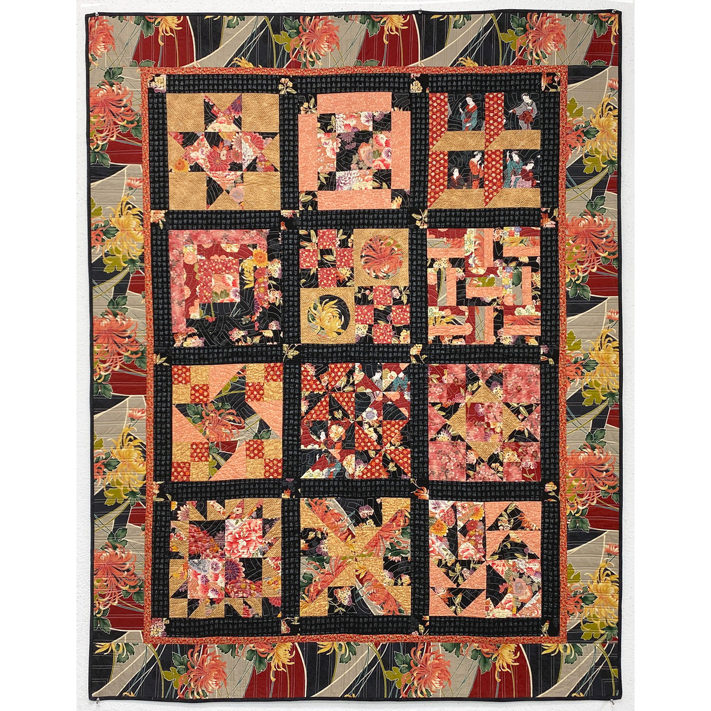 Asian Sampler - Finished Quilt by Lawry Thorn