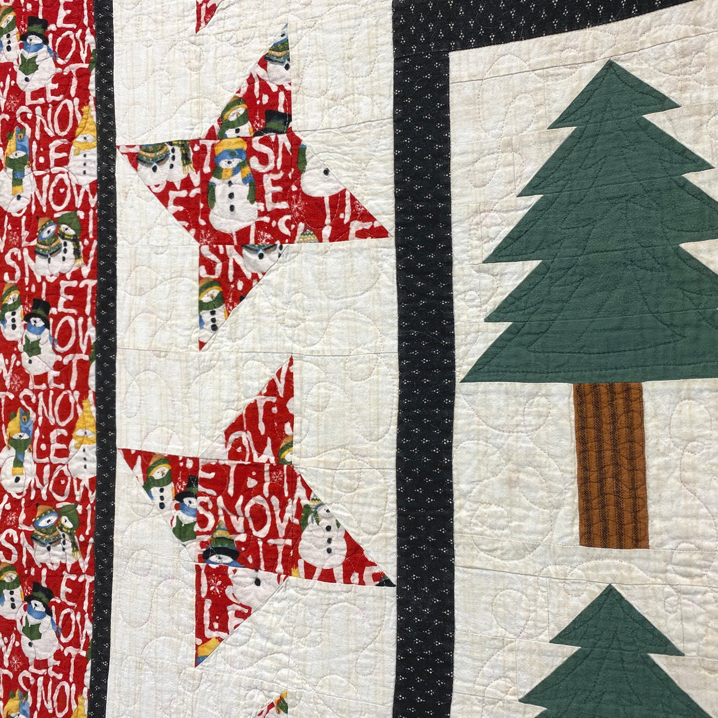 Snowy Woods Flannel - Finished Quilt by Lawry Thorn