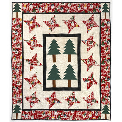 Snowy Woods Flannel - Finished Quilt by Lawry Thorn