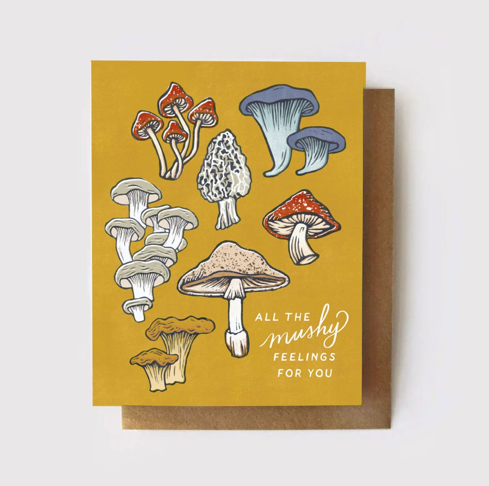 Root & Branch Paper Co. - All the Mushy Feelings for You - Love Card