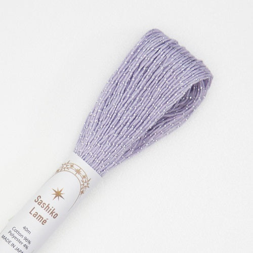 Sashiko Lame Thread Lilac SL10