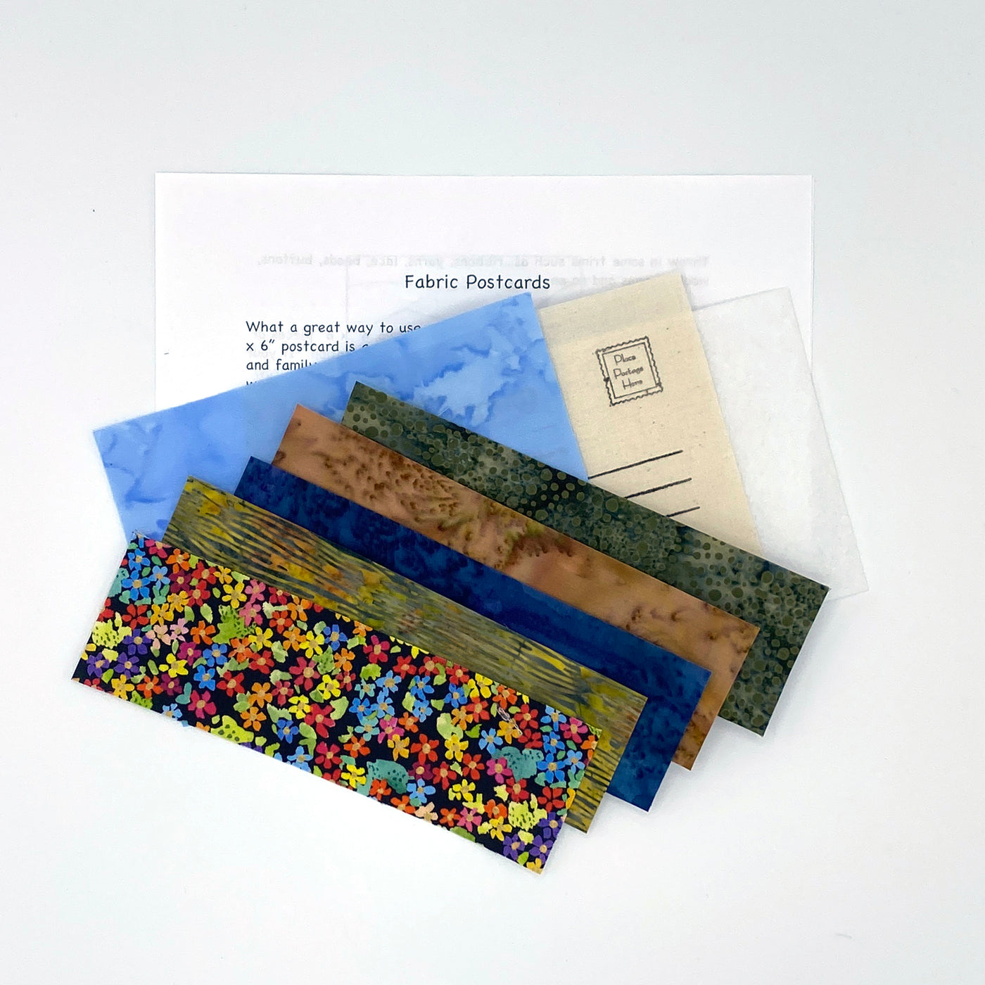 Landscape Fabric Postcard Kit