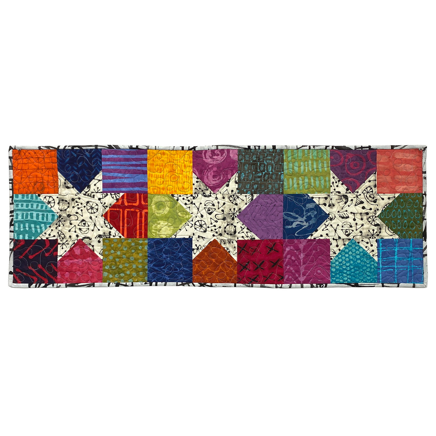 Snazzy Stars Table Runner with Lawry Thorn on 2/22/2025