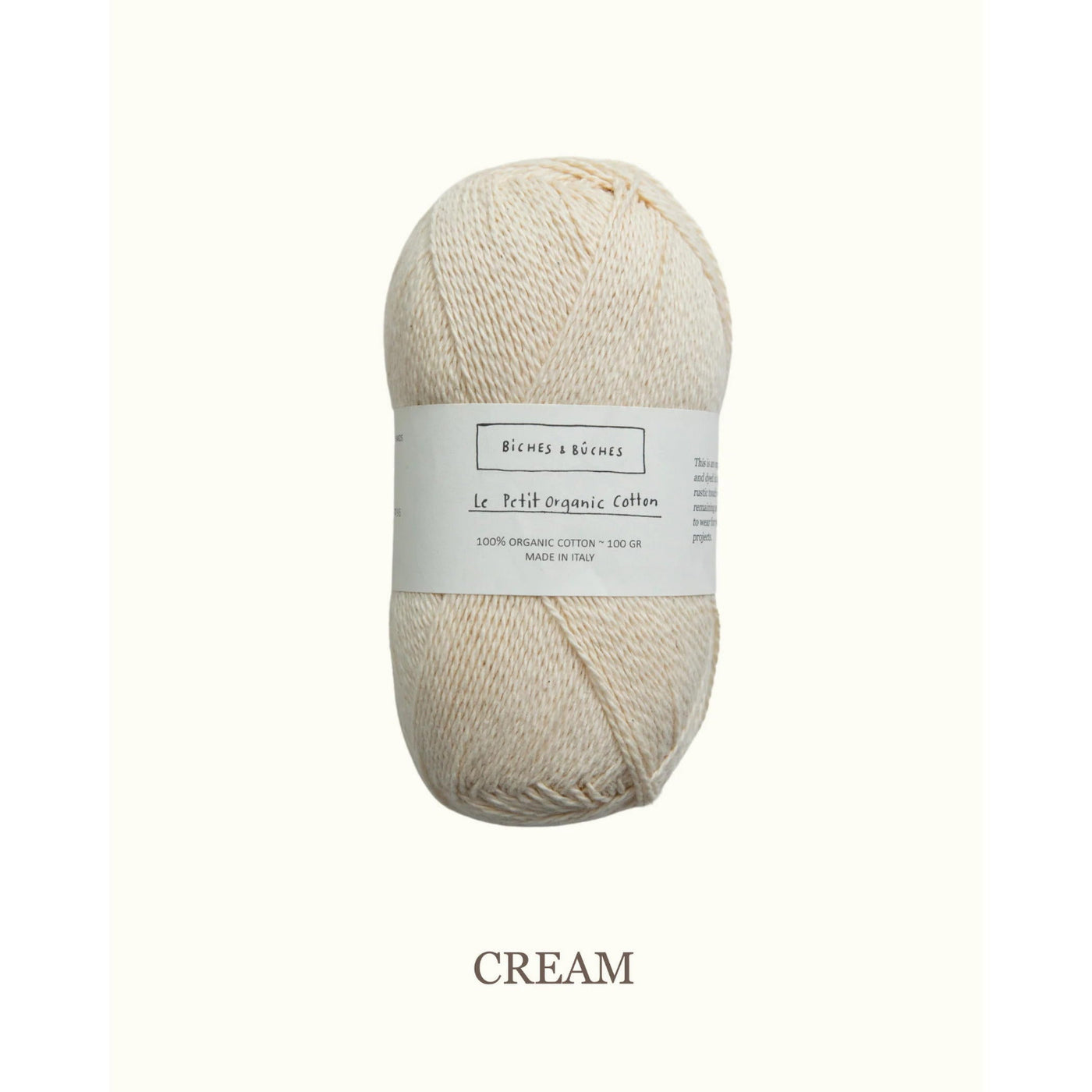 Le Petit Organic Cotton B2B - Cream
