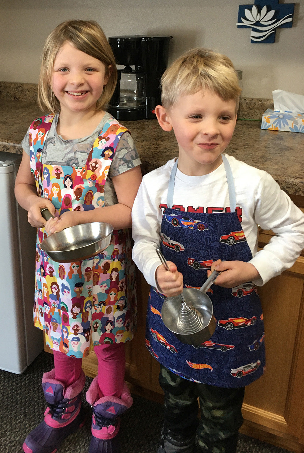 Little Sister & Brother Apron Pattern