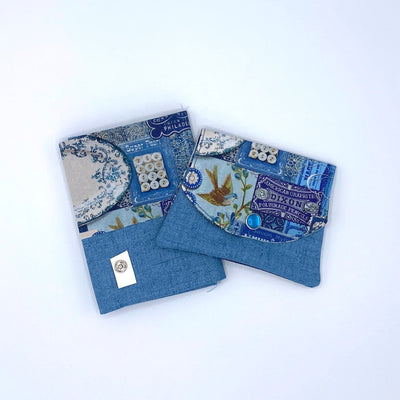 Blue Collage Little Wallet Kit