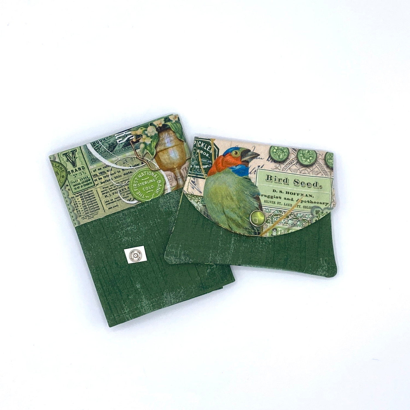 Green Collage Little Wallet Kit