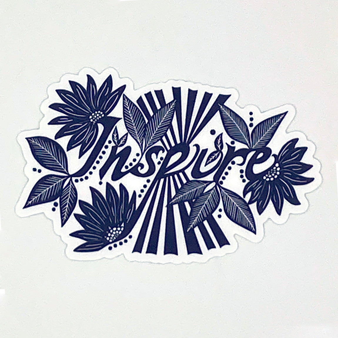Inspire Sticker Valori Wells Block Printed Inspire Sticker – Stitchin' Post