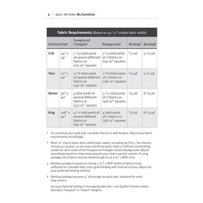 My Sunshine Quilt Pattern