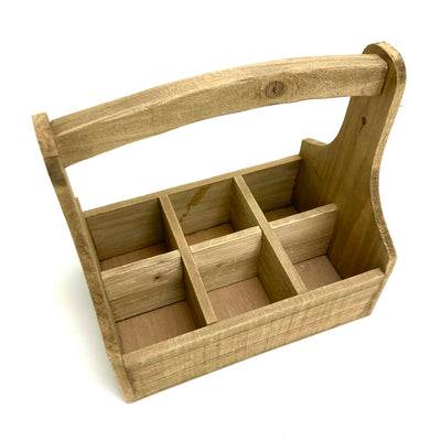 Wood Divided Crate Medium