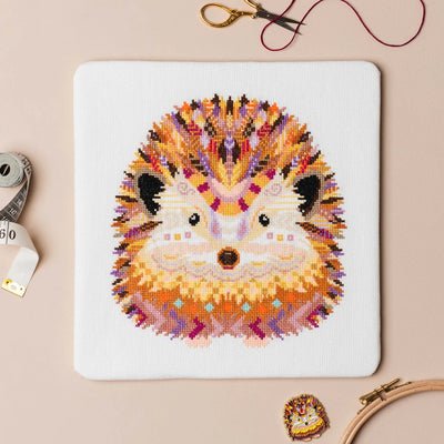 Mandala Hedgehog Counted Cross Stitch Craft Kit - Meloca Designs