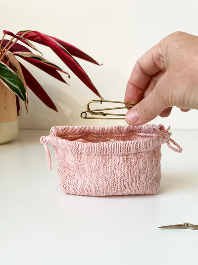 Flax & Twine Mini Trellis Drawstring Bag Kit