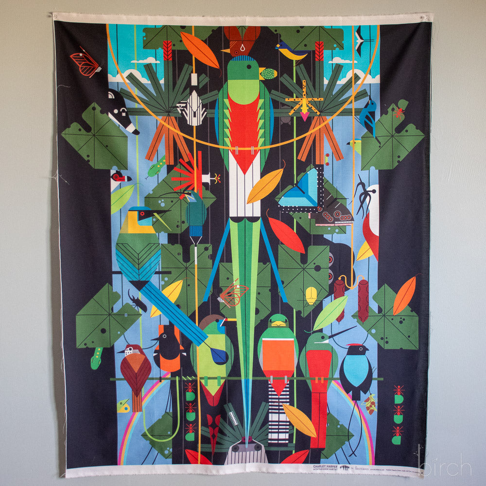 Monteverde Habitat Main Poster Panel by Charley Harper CH-366