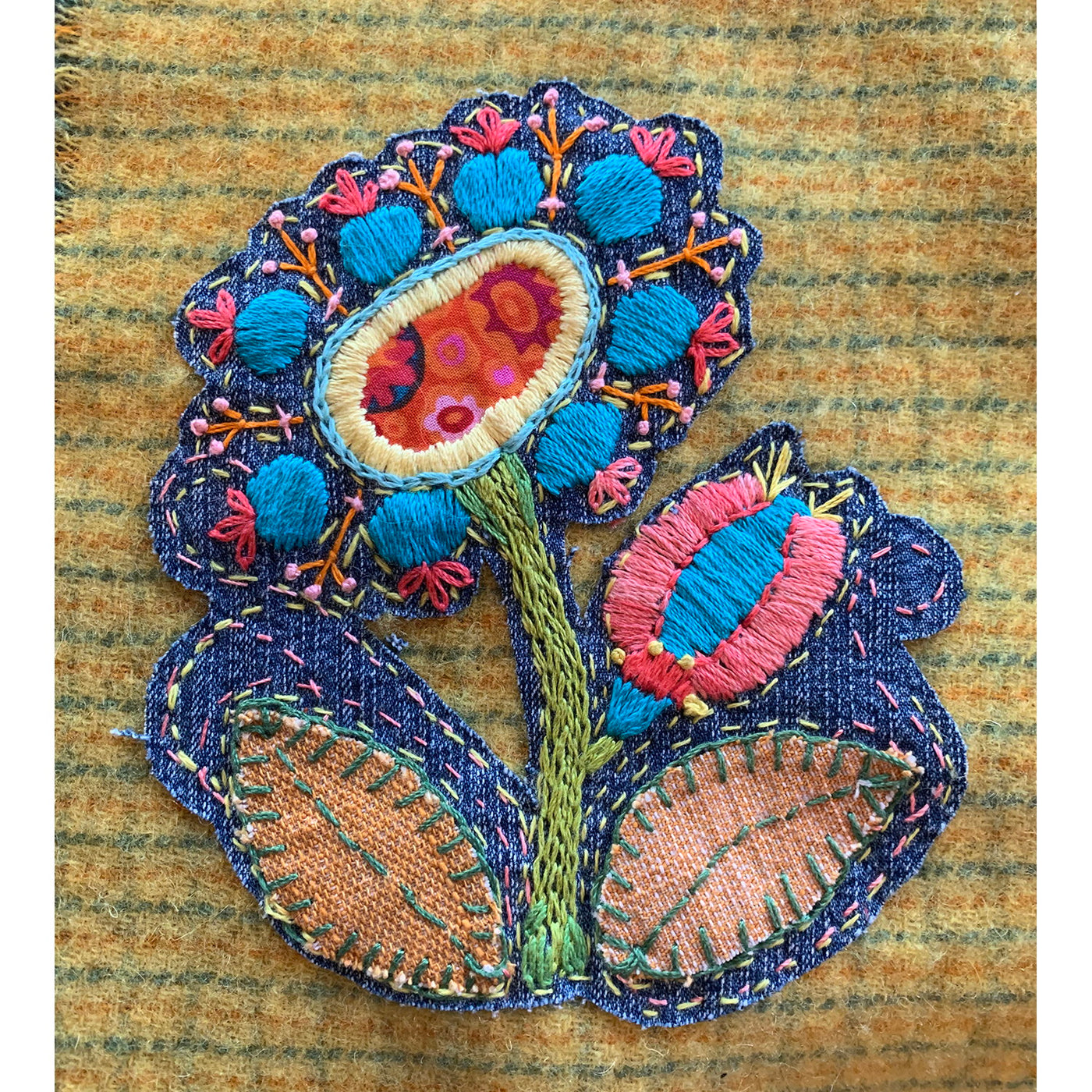 424 Hand Stitched Patch for Clothing or Accessories with Michele Muska & Leslie Jenison on 7/11/2024