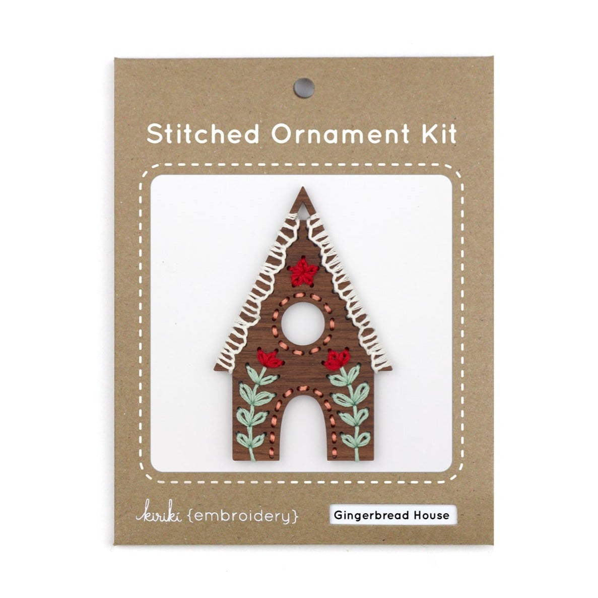Kiriki Press - Gingerbread House - DIY Stitched Ornament Kit