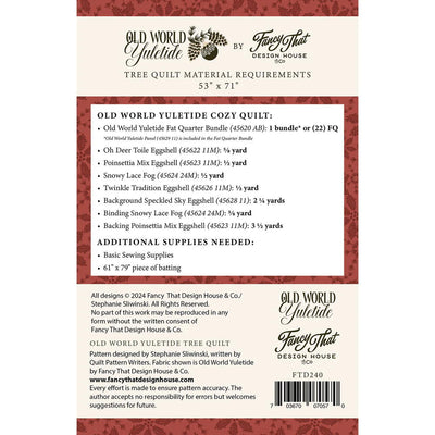 Old World Yuletide Tree Quilt Pattern