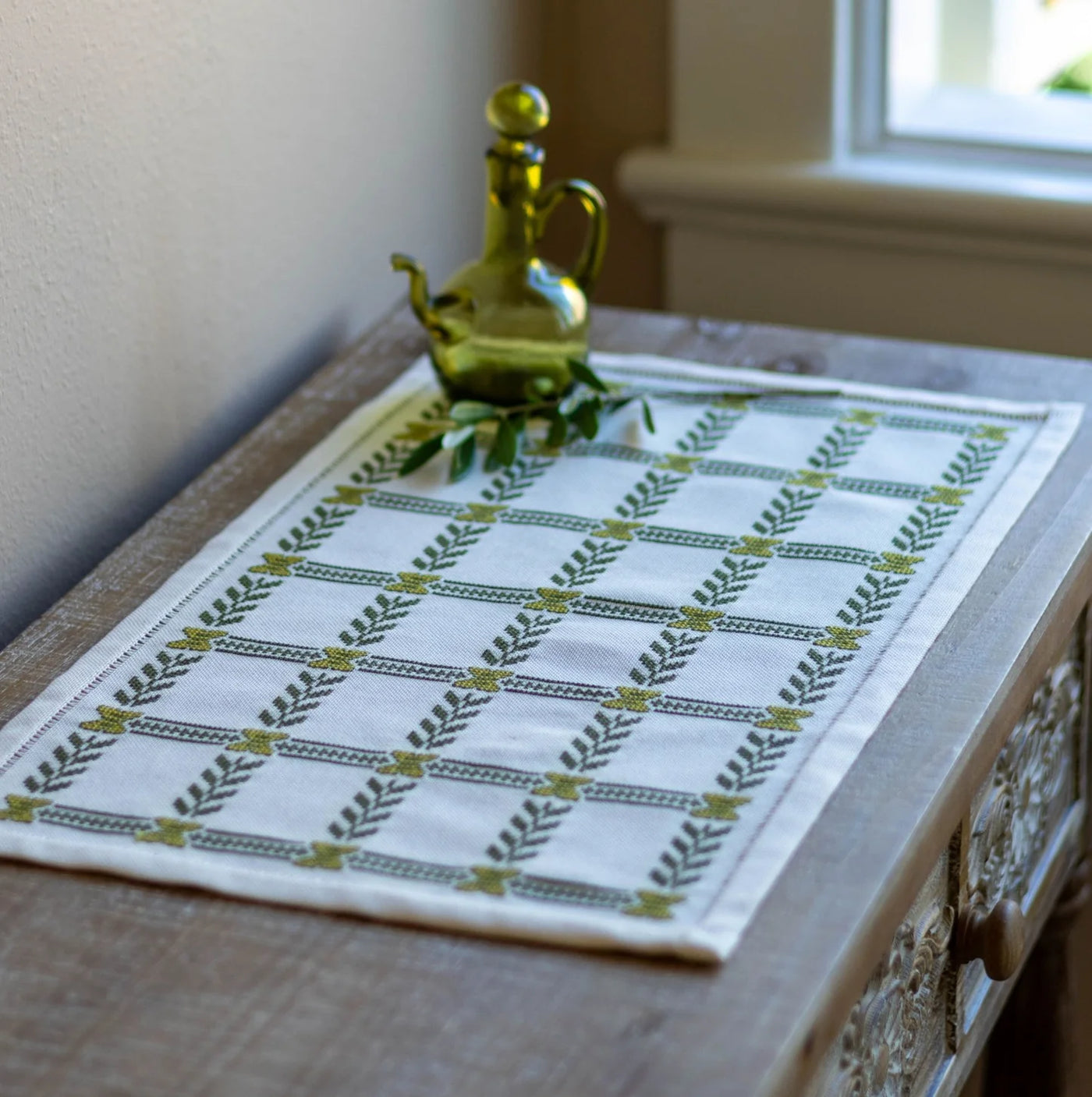 Olive Branch Cross Stitch Kit - Avlea Folk Embroidery