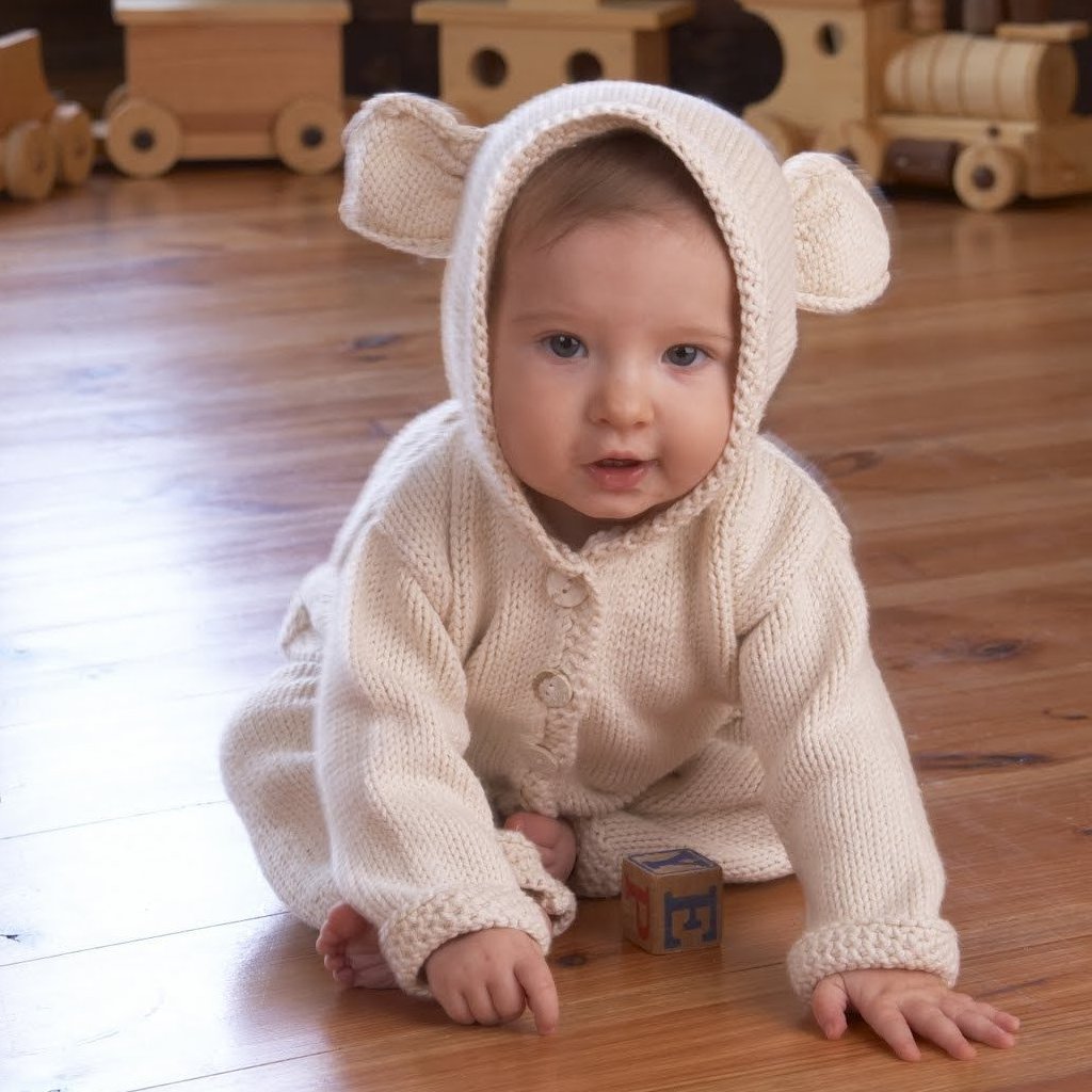 Lamb's Ear Cardigan Crochet Pattern - Appalachian Baby Design