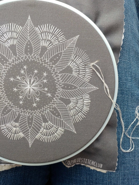 DIY Autumn Mandala Embroidery Kit - CozyBlue Handmade