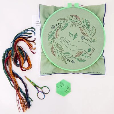 DIY Nuture Nature Embroidery Kit - CozyBlue Handmade