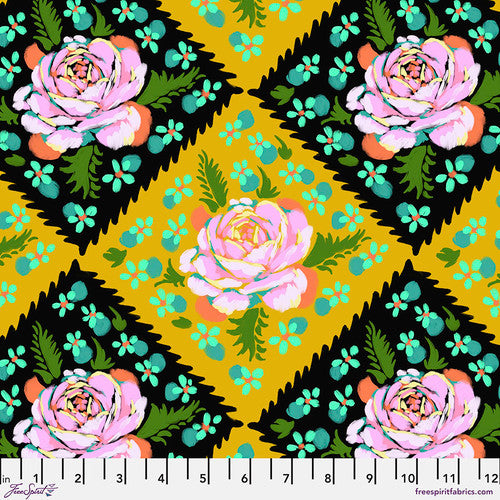 Rose Tile in Butterscotch by Anna Maria PWAH191.BUTTERSCOTCH