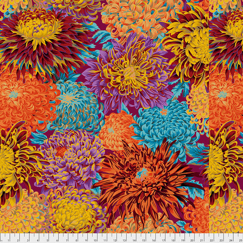 Japanese Chrysanthemum Autumn Kaffe Fasett Collective PWPJ041.AUTUM