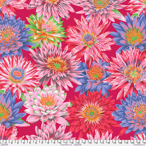 Tropical Water Lilies Red Kaffe Fasett Collective PWPJ119.RED